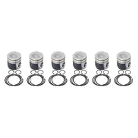 89-98 5.9L Cummins 12V 6BT .040 Over Flycut, Coated and Chamfered X-Series Pistons (Big Bowl) Industrial Injection Industrial Injection