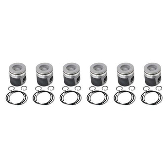 compare product 91-98 5.9L Cummins 12V 6BT Standard Bore Flycut, Coated and Chamfered X-Series Pistons Industrial Injection