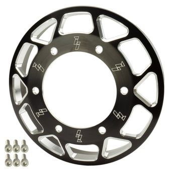 compare product 03-12 Cummins Common Rail Billet Fan Pulley Black Anodized (w/Bolts) Industrial Injection