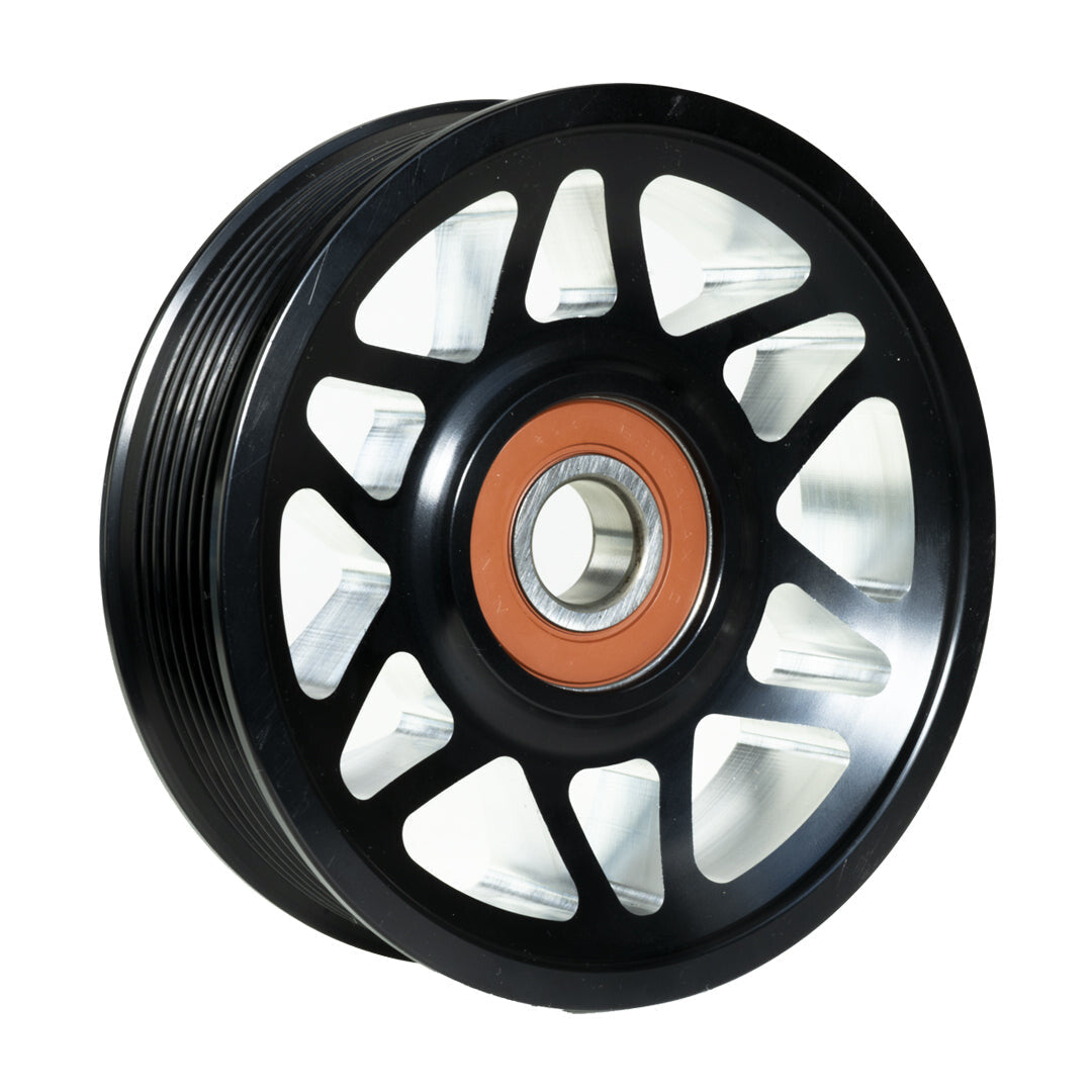 Common Rail Cummins Billet Idler Pulley-4.5 Inch Black Anodized Industrial Injection Industrial Injection