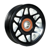 Common Rail Cummins Billet Idler Pulley-4.5 Inch Black Anodized Industrial Injection Industrial Injection