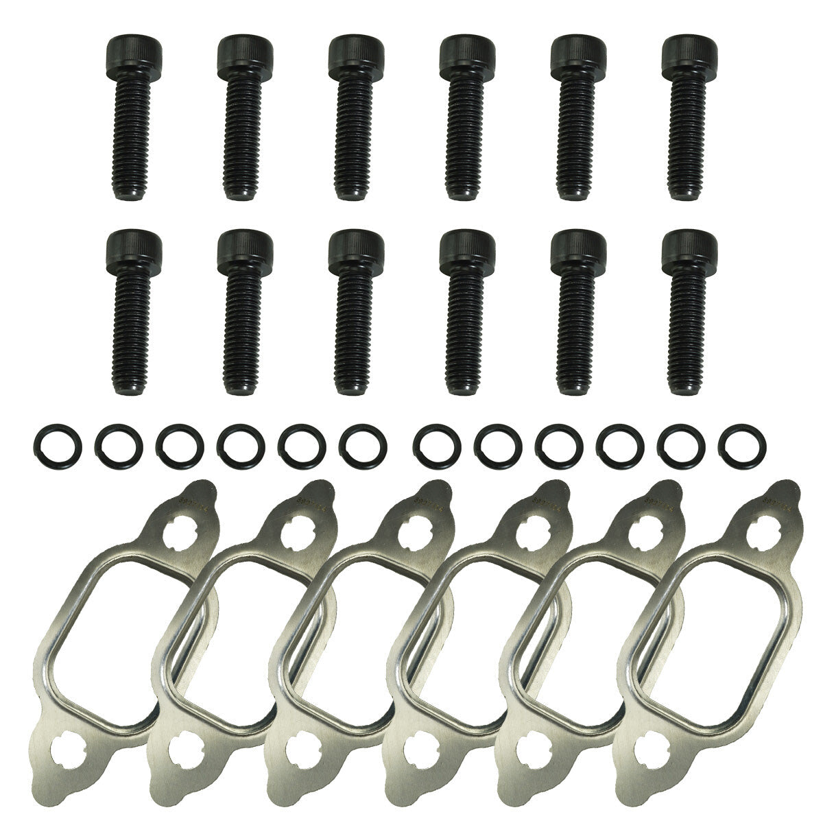 Exhaust Manifold Bolt and Gasket Kit - 89-98 12V Cummins 5.9L Industrial Injection Industrial Injection
