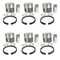 07.5-18 6.7L Cummins 24V ISB .020 Over Flycut, Coated and Chamfered X-Series Pistons Industrial Injection Industrial Injection