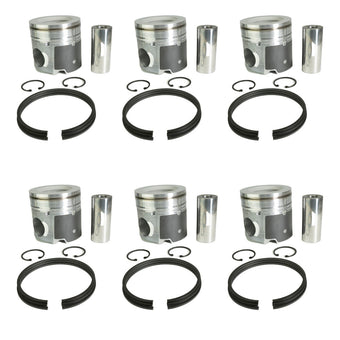 compare product 07.5-18 6.7L Cummins 24V ISB .020 Over Flycut, Coated and Chamfered X-Series Pistons Industrial Injection