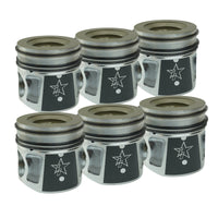 07.5-18 6.7L Cummins 24V QSB .040 Over Coated and Chamfered X-Series Pistons Industrial Injection Industrial Injection