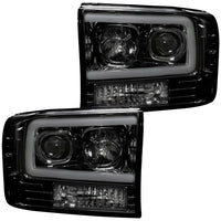 Ford Super Duty 99-04 Projector Headlights OLED Halos DRL Smoked or Clear Lens - TAMELESS PERFORMANCE