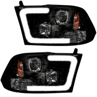 Dodge RAM 2500/3500 10-18 Projector Headlights OLED Halos & DRL in Smoked or Clear Lens - TAMELESS PERFORMANCE