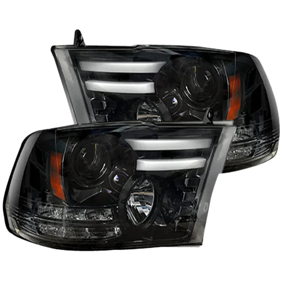 Dodge RAM 2500/3500 15-18 Projector Headlights OLED DRL & LED Signals in Smoked or Clear Lens - TAMELESS PERFORMANCE