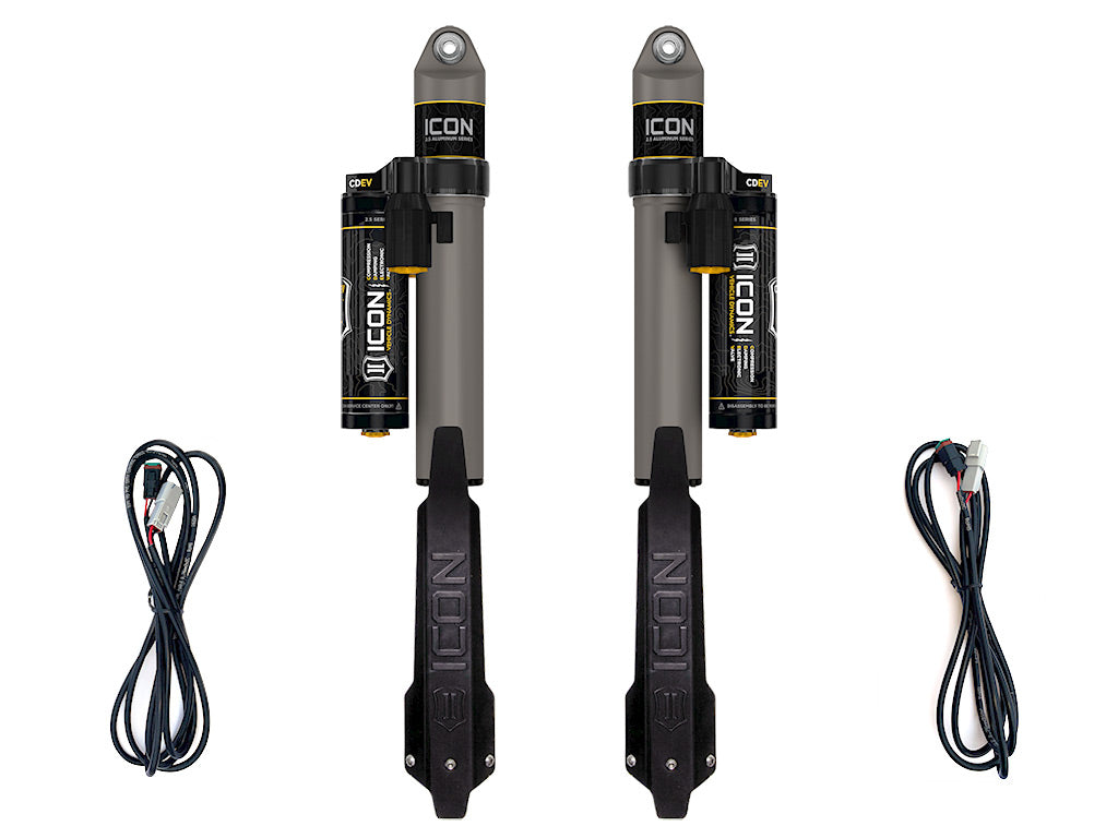 2020-2023 Jeep Gladiator 1.5 Inch Lift Rear V.S. 2.5 Aluminum Series Shock Absorbers Piggyback Reservoir W/ CDEV Pair Icon Vehicle Dynamics Icon Vehicle Dynamics