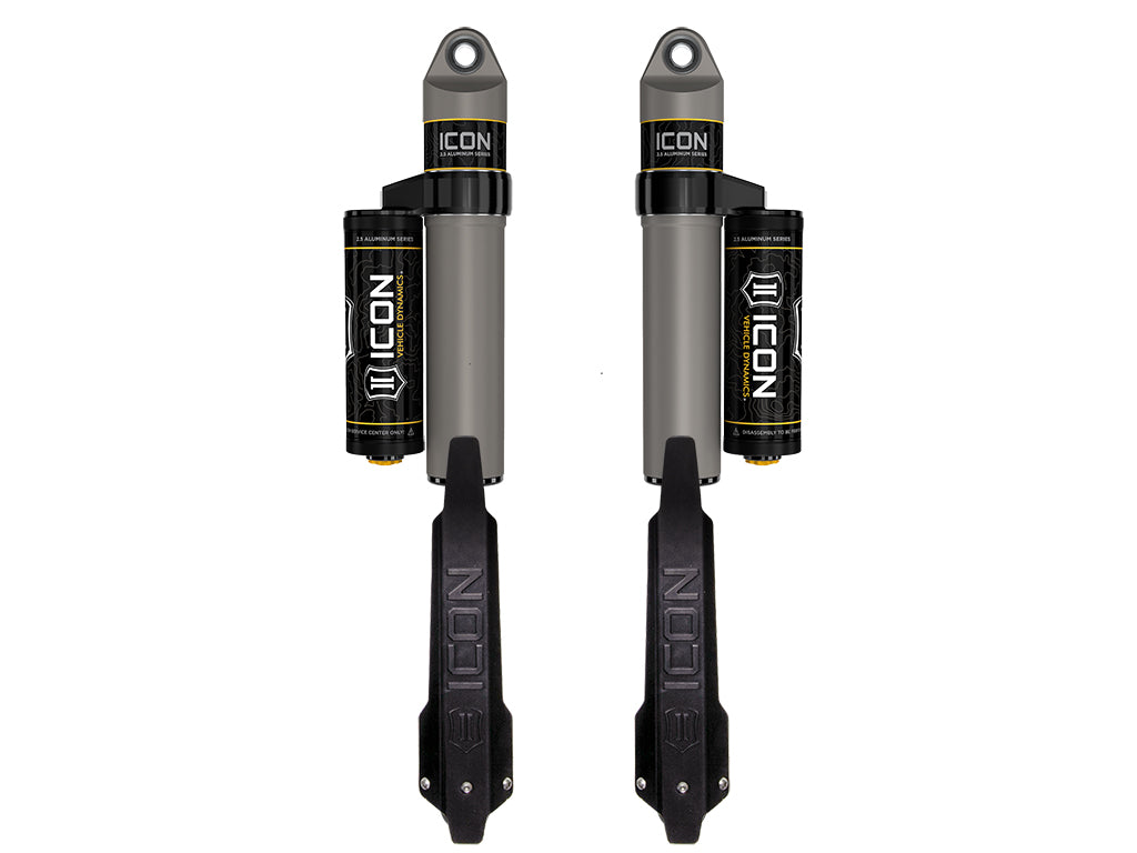2020-2023 Jeep Gladiator 1.5 Inch Lift Rear V.S. 2.5 Aluminum Series Shock Absorbers Piggyback Reservoir Pair Icon Vehicle Dynamics Icon Vehicle Dynamics