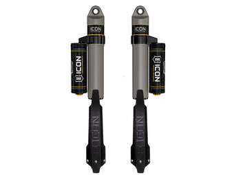 compare product 2020-2023 Jeep Gladiator 1.5 Inch Lift Rear V.S. 2.5 Aluminum Series Shock Absorbers Piggyback Reservoir Pair Icon Vehicle Dynamics