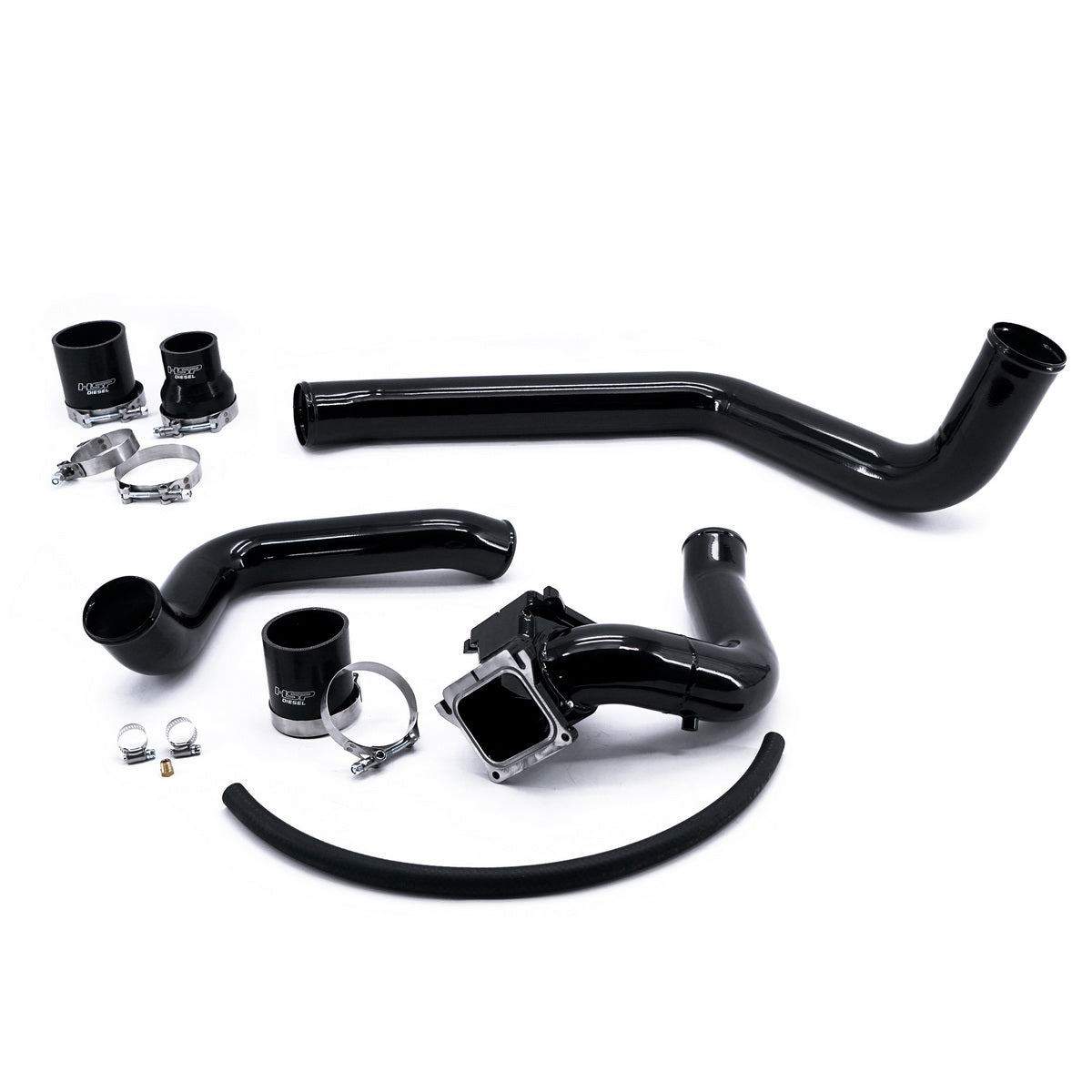 2004.5-2005 Chevrolet / GMC Intercooler Charge Pipe Bundle Ink Black - HSP Diesel