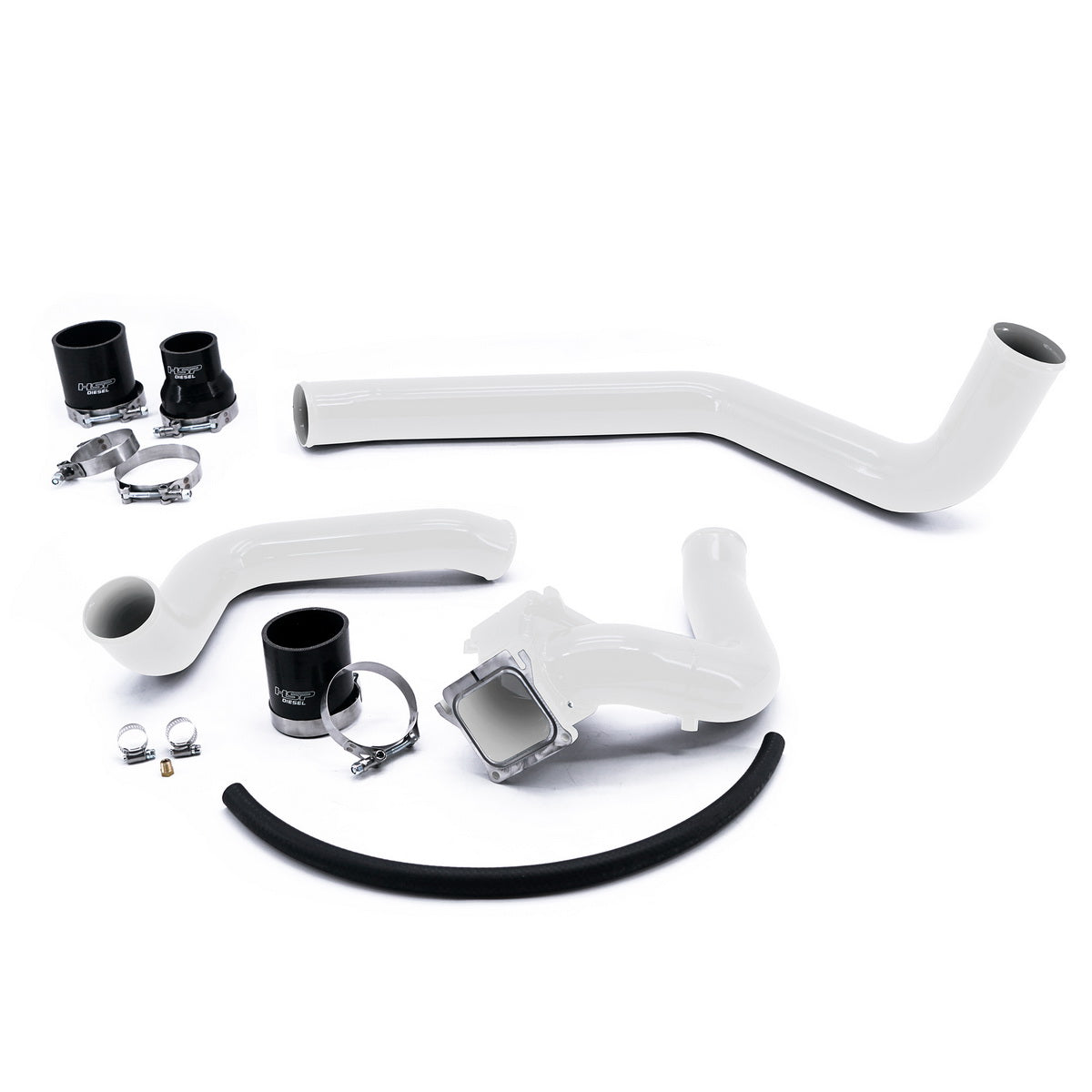 2004.5-2005 Chevrolet / GMC Intercooler Charge Pipe Bundle Polar White - HSP Diesel