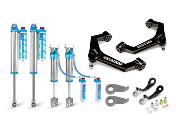 3-Inch Elite Leveling Kit with King 2.5 Reservoir Shocks for 2020-2024 Silverado/Sierra 2500/3500 2WD/4WD Cognito Cognito Motorsports