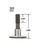 300M Output Shaft, 4X4 Length - 6.920" Overall Length, 2.410" Spline Length