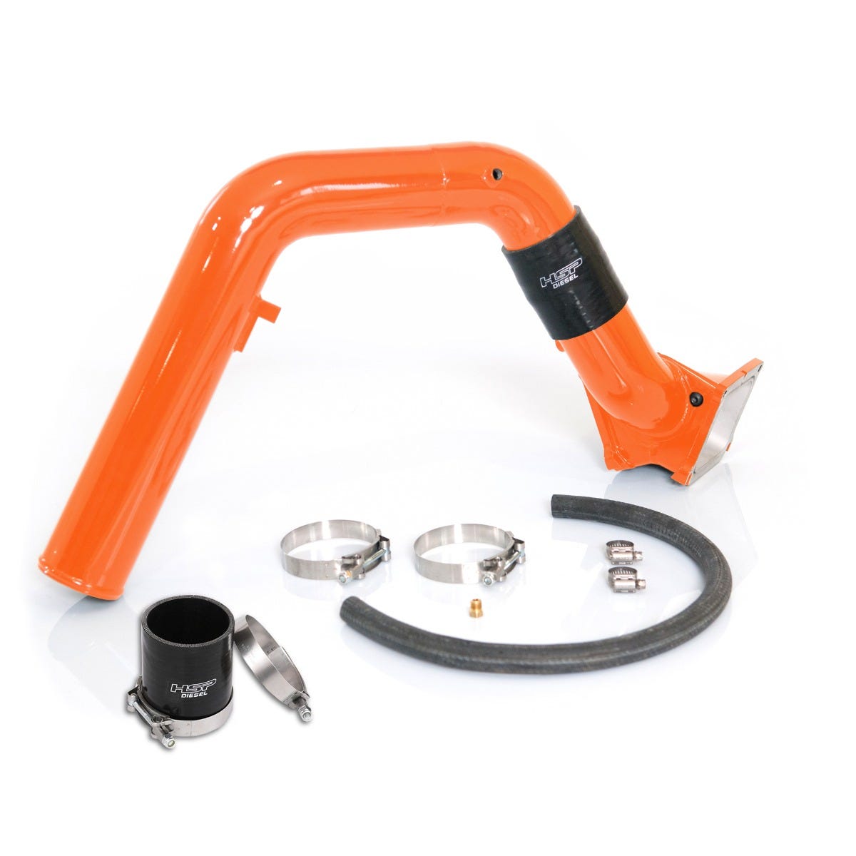 Max Flow Bridge and Cold Side Tube Over Alt for 06-07 Chevrolet/GMC Duramax LBZ M and M Orange HSP Diesel - HSP Diesel