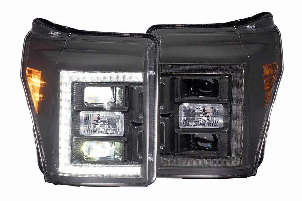 Ford Super Duty (11-16): XB Hybrid LED Headlights Driven Light Group