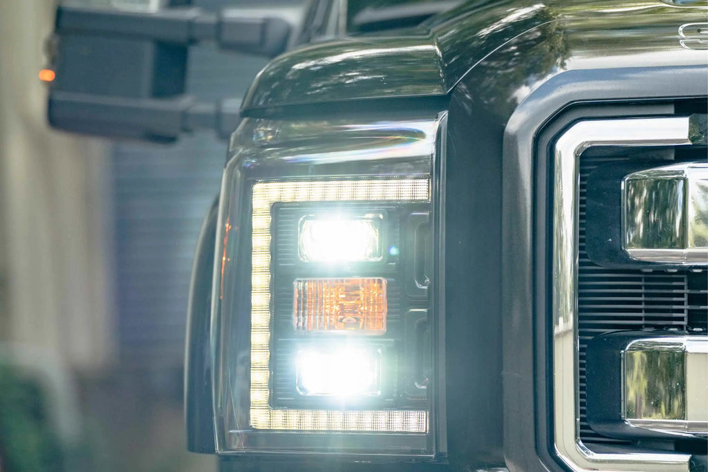 Ford Super Duty (11-16): XB Hybrid LED Headlights Driven Light Group