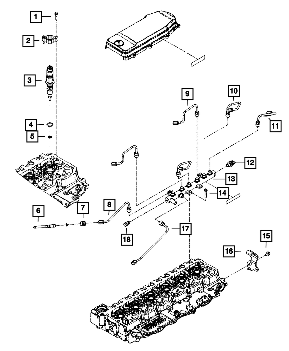 Mopar R8310747AA Remanufactured Fuel Injector Set (6-Pack)