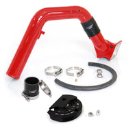 Max Flow Bridge and Cold Side Tube Over Alt for 07.5-10 Chevrolet/GMC Duramax LMM Flag Red HSP Diesel - HSP Diesel