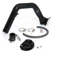 Max Flow Bridge and Cold Side Tube Over Alt for 07.5-10 Chevrolet/GMC Duramax LMM Silk Satin Black HSP Diesel HSP Diesel