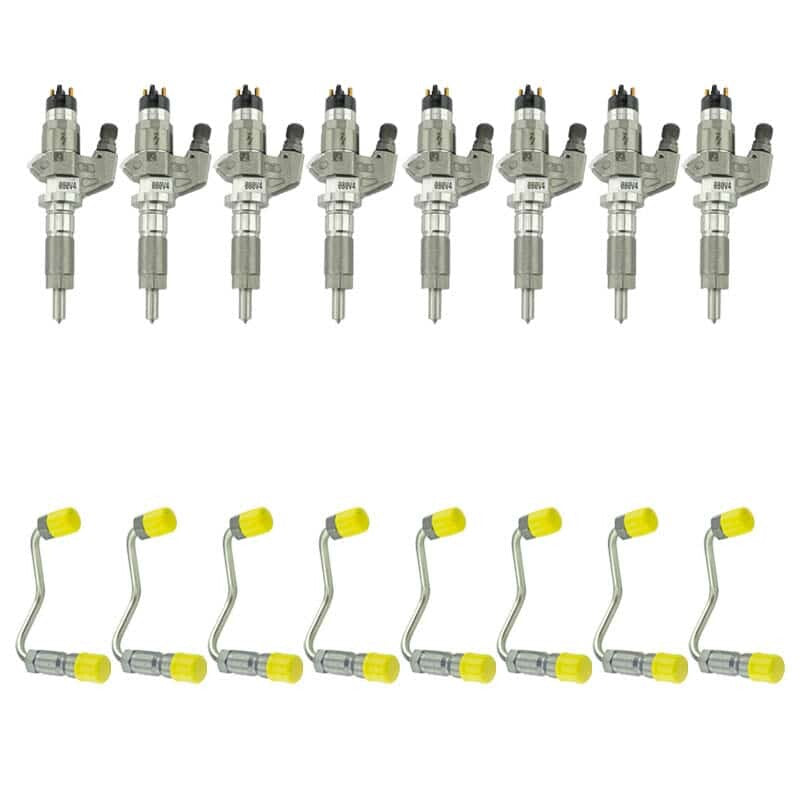 Stock Bosch Reman 01-04 LB7Injectors And Line Package Industrial Injection Industrial Injection