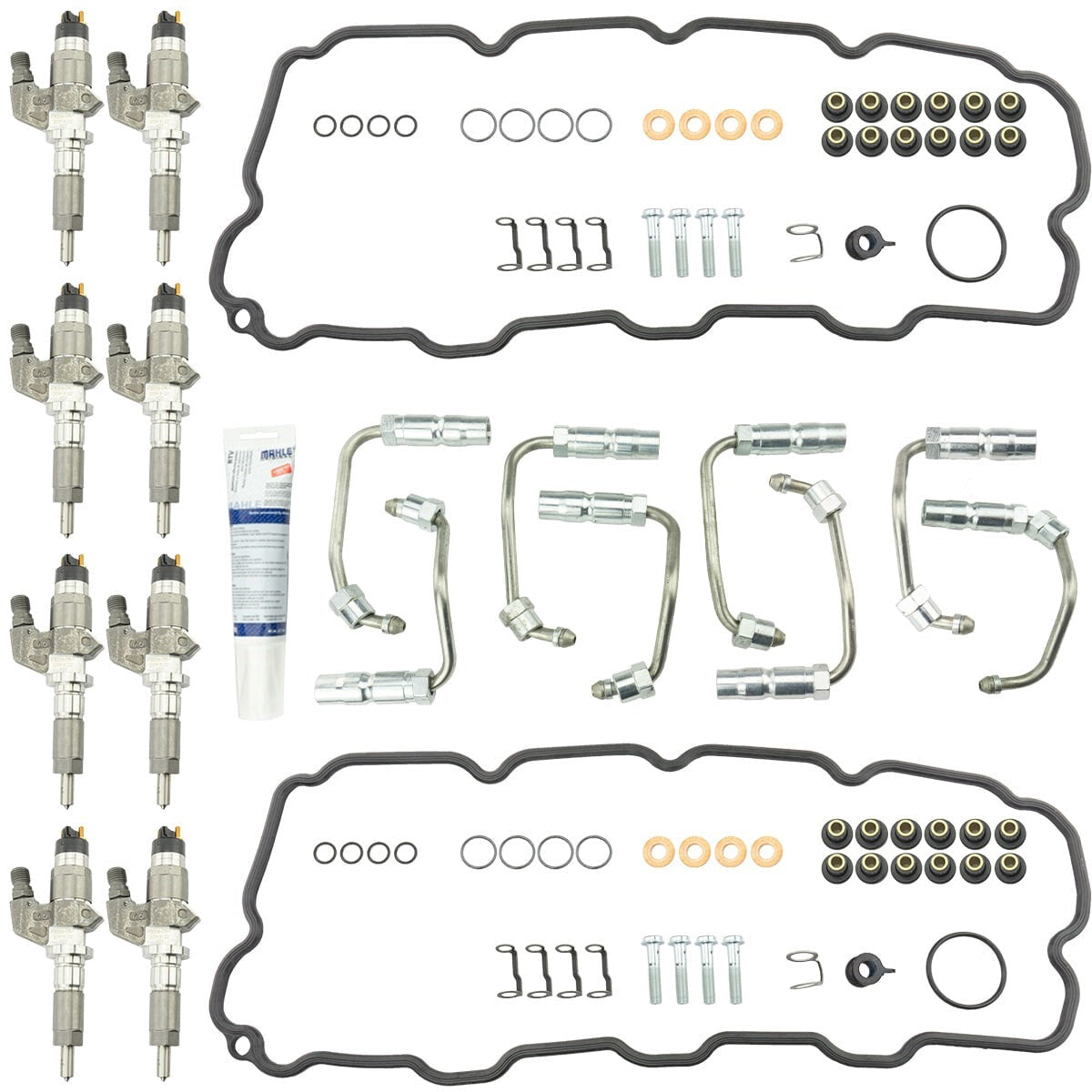 II Stock Bosch Reman 01-04 LB7 Injectors w/Install Kit Industrial Injection Industrial Injection