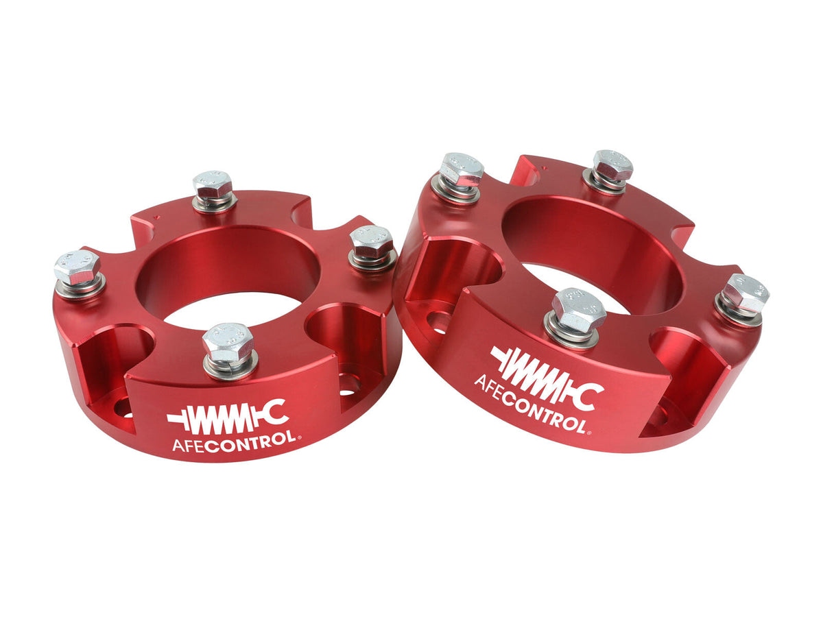 aFe Control 2.5 Inch Leveling Kit Red Toyota Tundra 07-21 aFe Power aFe Power