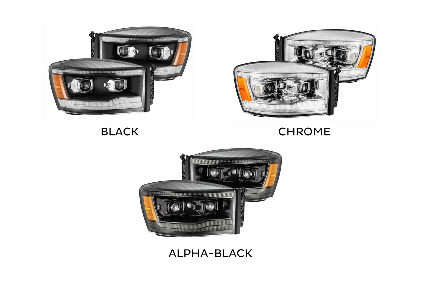 Dodge Ram (06-08): AlphaRex Luxx Headlights - TAMELESS PERFORMANCE