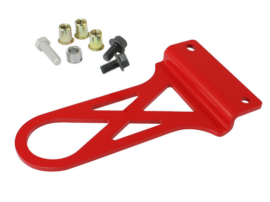 aFe Control PFADF Series Front Tow Hook Chevrolet Corvette C5 97-04 Red Powdercoat aFe Power aFe Power