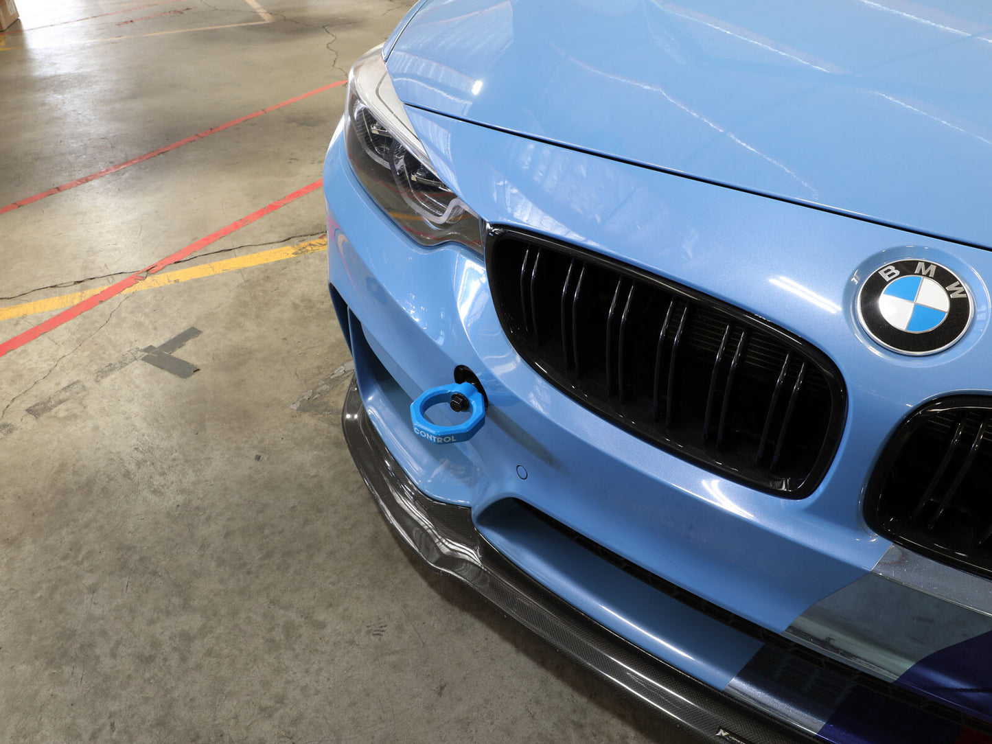 aFe Control Front Tow Hook Blue BMW F-Chassis 2/3/4/M aFe Power