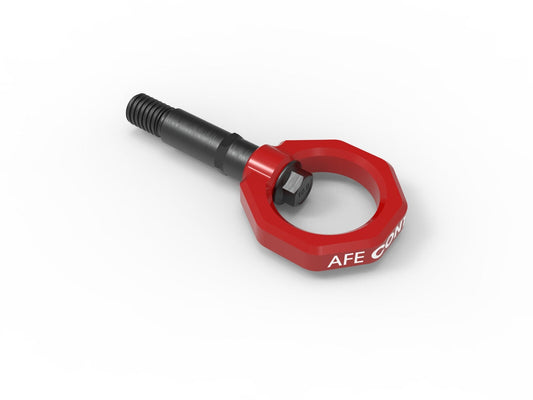 aFe Control Rear Tow Hook Red Toyota Gr Supra (A90) 20-26 L4-2.0L (t)/L6-3.0L (t) aFe Power aFe Power