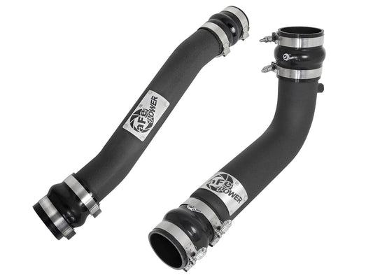 BladeRunner 3 Inch & 3-1/2 Inch Aluminum Hot and Cold Charge Pipe Kit Black Dodge Diesel Trucks 07.5-09 L6-6.7L (td) aFe Power aFe Power