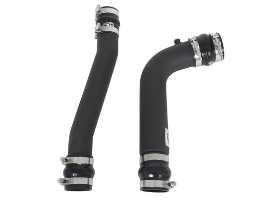 BladeRunner 3 Inch & 3-1/2 Inch Aluminum Hot and Cold Charge Pipe Kit Black Dodge Diesel Trucks 07.5-09 L6-6.7L (td) aFe Power