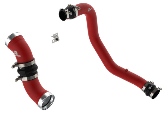 BladeRunner 3 Inch & 3-1/2 Inch Aluminum Hot and Cold Charge Pipe Kit Red GM Diesel Trucks 06-10 V8-6.6L (td) Lbz/Lmm aFe Power aFe Power