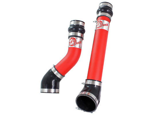BladeRunner 3 Inch Aluminum Hot and Cold Charge Pipe Kit Red Dodge Diesel Trucks 94-02 L6-5.9L (td) aFe Power aFe Power