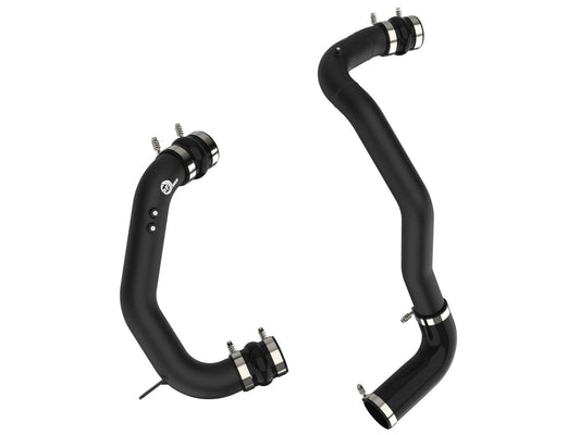 BladeRunner 3 Inch Aluminum Hot and Cold Charge Pipe Kit Black Ford Diesel Trucks 08-10 V8-6.4L (td) aFe Power aFe Power