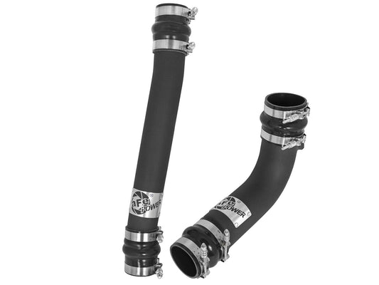 BladeRunner 3 Inch & 2-3/4 Inch Aluminum Hot and Cold Charge Pipe Kit Black Dodge Diesel Trucks 10-12 L6-6.7L (td) aFe Power aFe Power