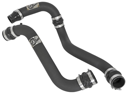 BladeRunner 3 Inch Aluminum Hot and Cold Charge Pipe Kit Black GM Diesel Trucks 11-16 V8-6.6L (td) Lml aFe Power aFe Power