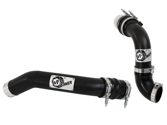 BladeRunner 3 Inch Aluminum Hot and Cold Charge Pipe Kit Black Ford Diesel Trucks 11-16 V8-6.7L (td) aFe Power aFe Power