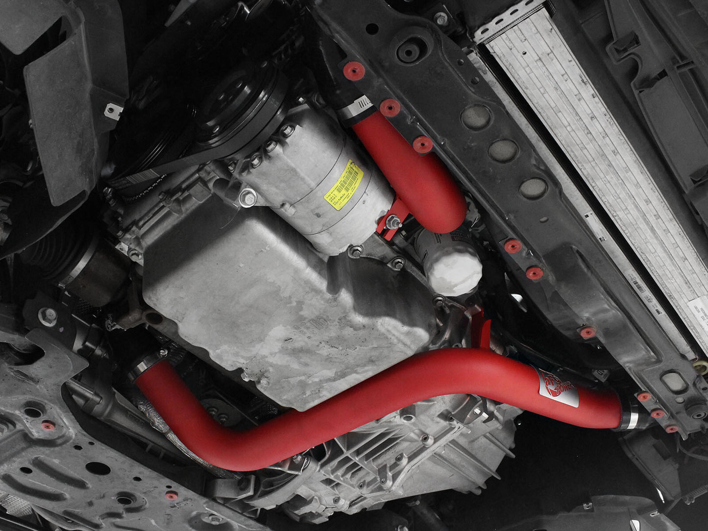 BladeRunner 2-1/2 Inch Aluminum Hot and Cold Charge Pipe Kit Red Ford Focus St 13-18 L4-2.0L (t) aFe Power