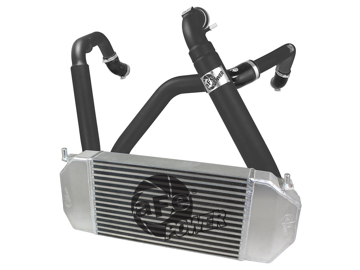BladeRunner GT Series Intercooler Kit w/ Tubes Black Ford F-150 15-19 V6-3.5L (tt) aFe Power