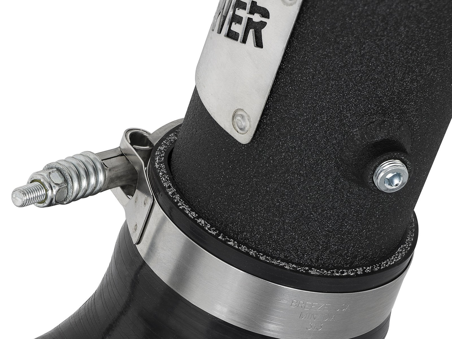 BladeRunner 3 Inch Aluminum Hot and Cold Charge Pipe Kit Black Ford Diesel Trucks 17-22 V8-6.7L (td) aFe Power