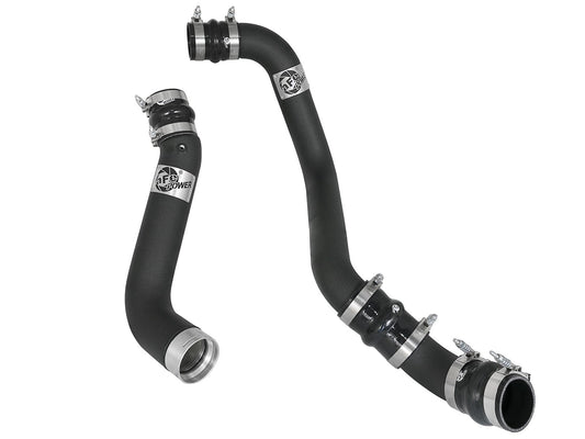 BladeRunner 3 Inch & 3-1/2 Inch Aluminum Hot and Cold Charge Pipe Kit Black GM Diesel Trucks 17-19 V8-6.6L (td) L5P aFe Power aFe Power
