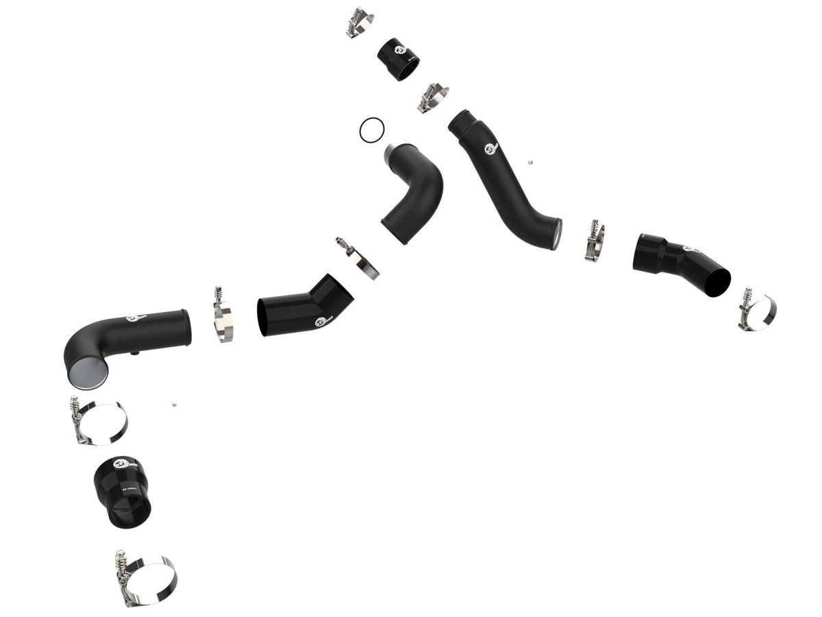 BladeRunner 2-1/2 Inch & 3 Inch Aluminum Hot and Cold Charge Pipe Kit Black Ram 1500 16-19 V6-3.0L (td) aFe Power aFe Power