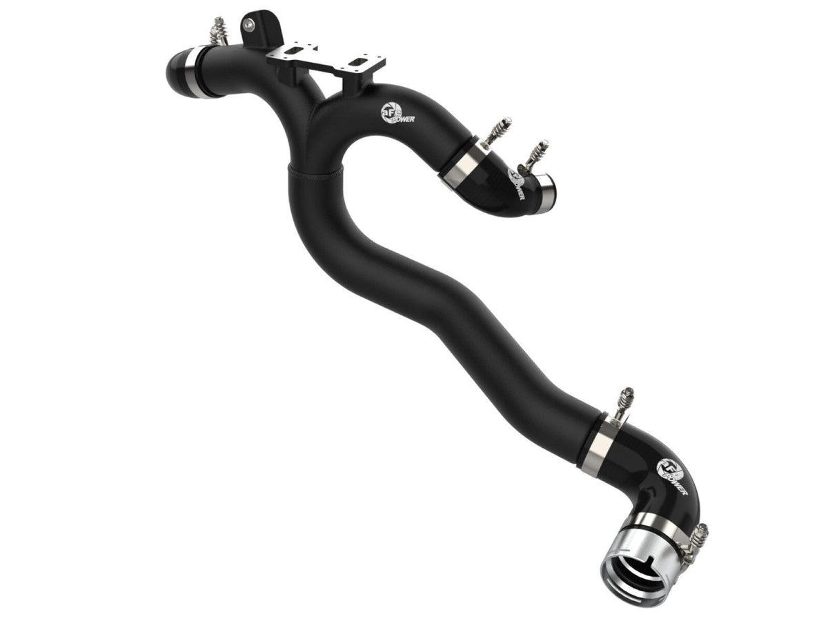 BladeRunner 3 Inch Aluminum Hot Charge Pipe Black Kia Stinger 18-23 V6-3.3L (tt) aFe Power aFe Power