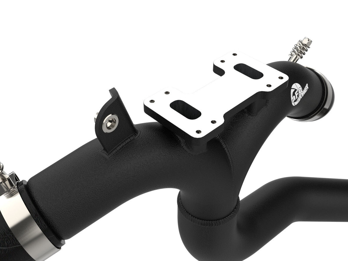 BladeRunner 3 Inch Aluminum Hot Charge Pipe Black Kia Stinger 18-23 V6-3.3L (tt) aFe Power aFe Power
