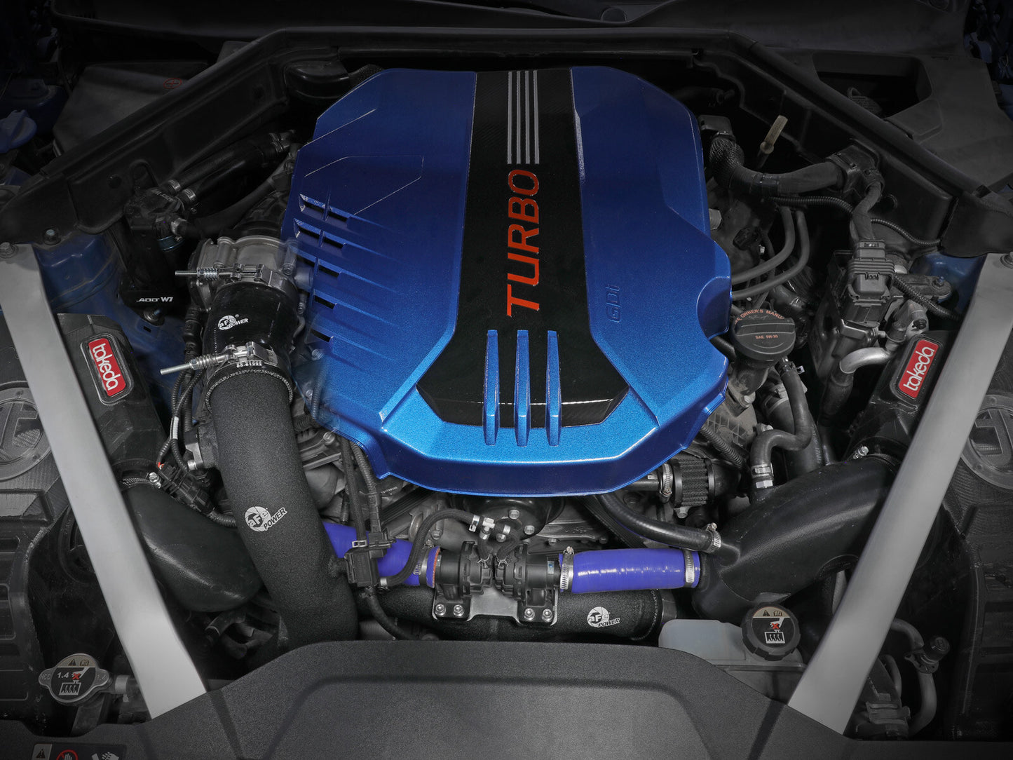 BladeRunner 3 Inch Aluminum Cold Charge Pipe Black Kia Stinger 18-23 V6-3.3L (tt) aFe Power