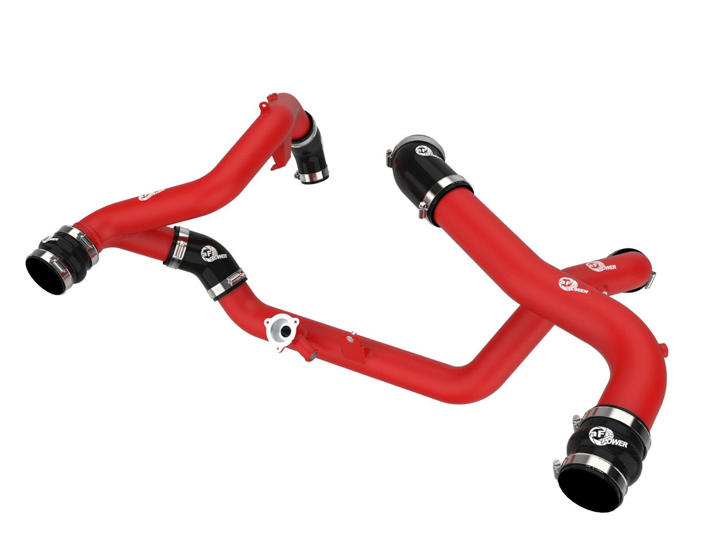 BladeRunner 2-1/4 Inch & 2-3/4 Inch Aluminum Hot and Cold Charge Pipe Kit Red Ford Explorer St 20-21 V6-3.0L (tt) aFe Power