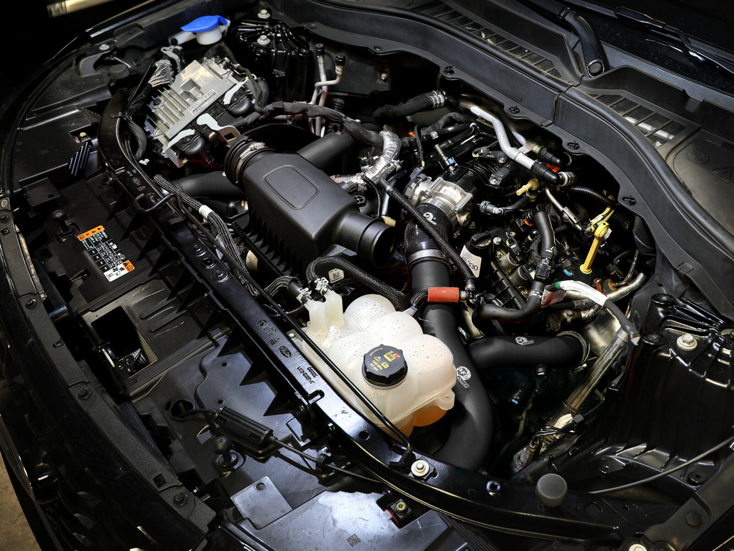 BladeRunner 2-3/4 Inch Aluminum Cold Charge Pipe Black Ford Explorer St 20-24 V6-3.0L (tt) aFe Power
